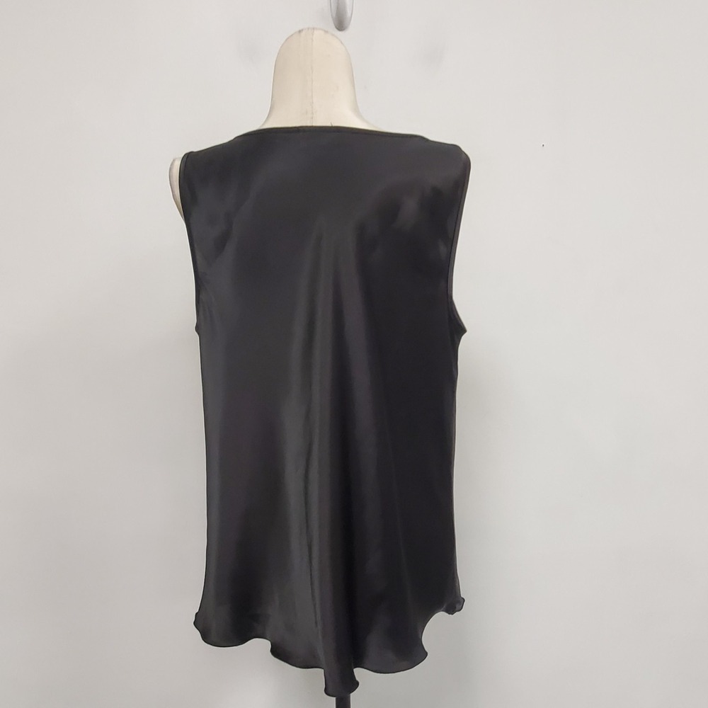 Nicole Miller Y2K Satin Cowl Neck Top Size M Gold Bling Date Night Bratz Long - Picture 3 of 10